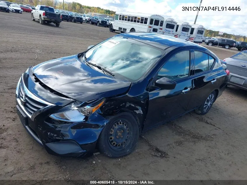 2015 Nissan Versa 1.6 Sv VIN: 3N1CN7AP4FL914446 Lot: 40605418