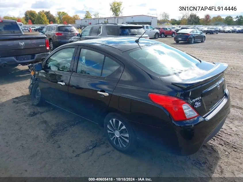 2015 Nissan Versa 1.6 Sv VIN: 3N1CN7AP4FL914446 Lot: 40605418