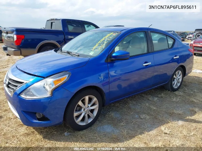 3N1CN7AP6FL895611 2015 Nissan Versa 1.6 Sl