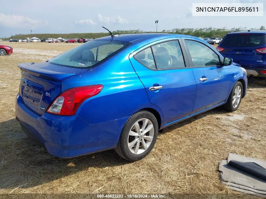 3N1CN7AP6FL895611 2015 Nissan Versa 1.6 Sl