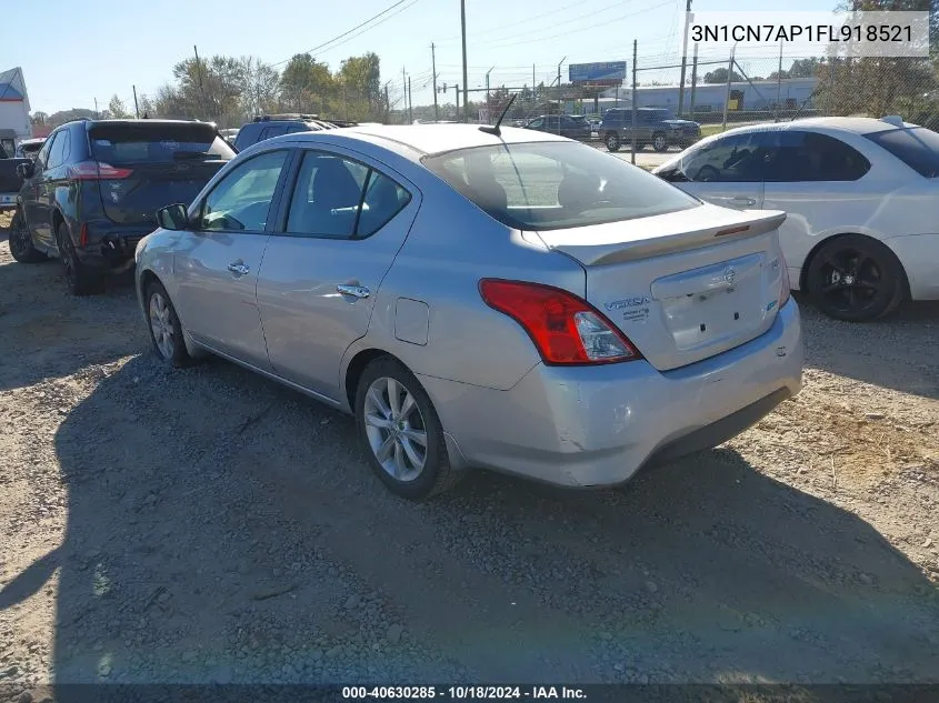 2015 Nissan Versa 1.6 Sl VIN: 3N1CN7AP1FL918521 Lot: 40630285