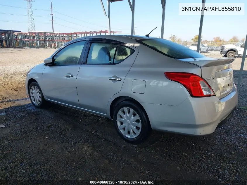 3N1CN7APXFL855810 2015 Nissan Versa 1.6 Sv