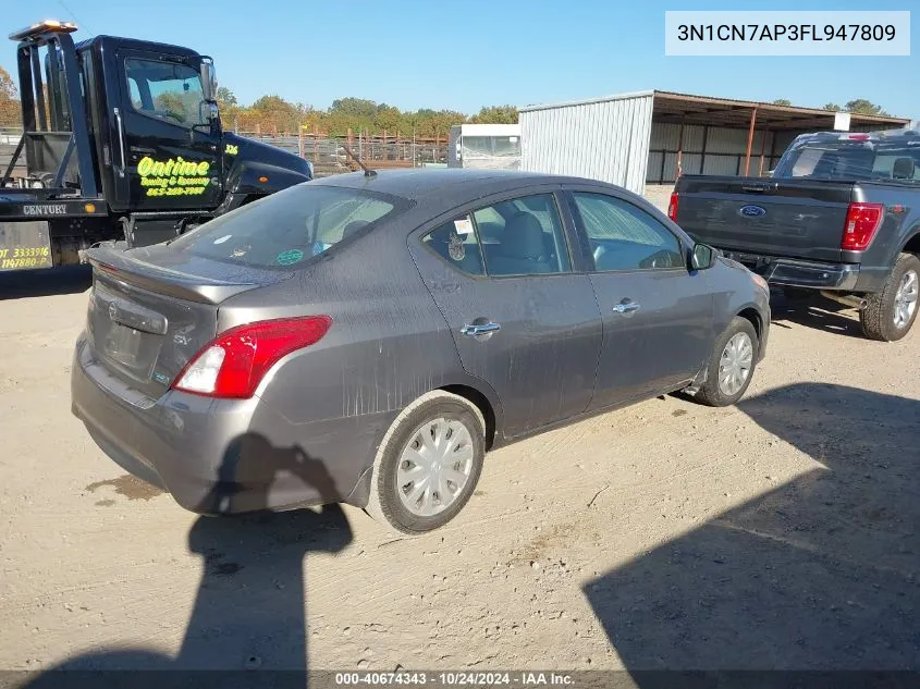 3N1CN7AP3FL947809 2015 Nissan Versa 1.6 Sv