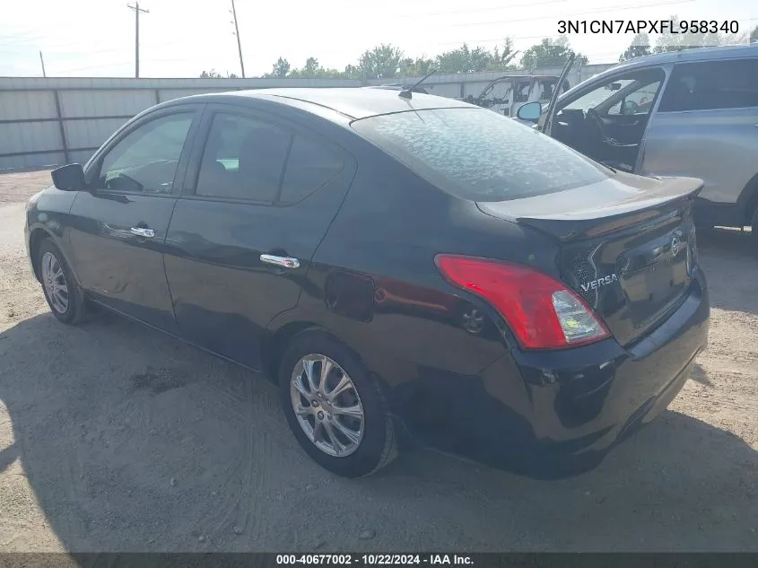 2015 Nissan Versa 1.6 Sv VIN: 3N1CN7APXFL958340 Lot: 40677002