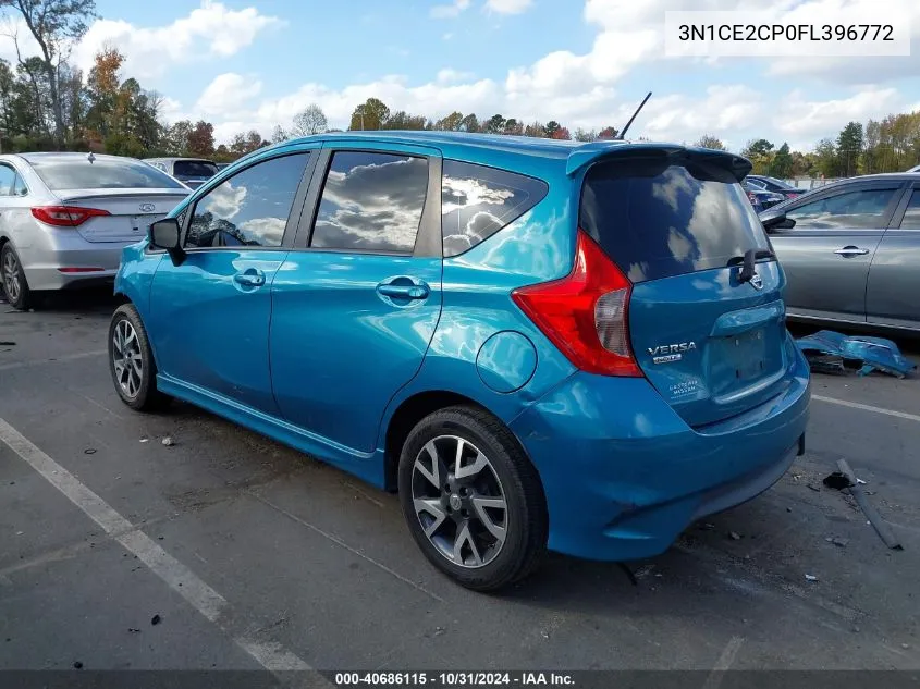 2015 Nissan Versa Note Sr VIN: 3N1CE2CP0FL396772 Lot: 40686115