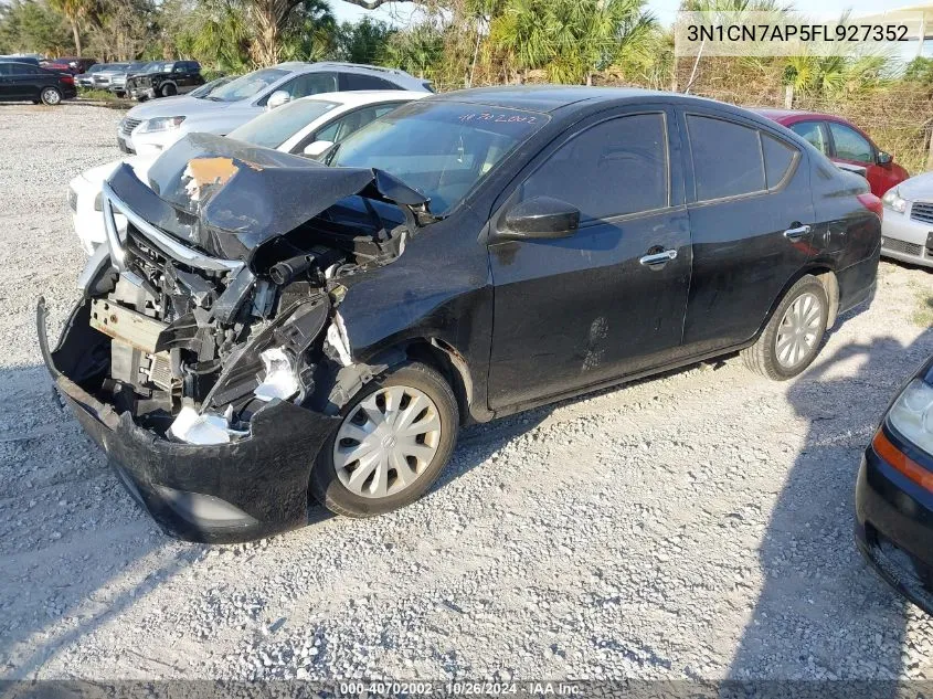 3N1CN7AP5FL927352 2015 Nissan Versa 1.6 Sv