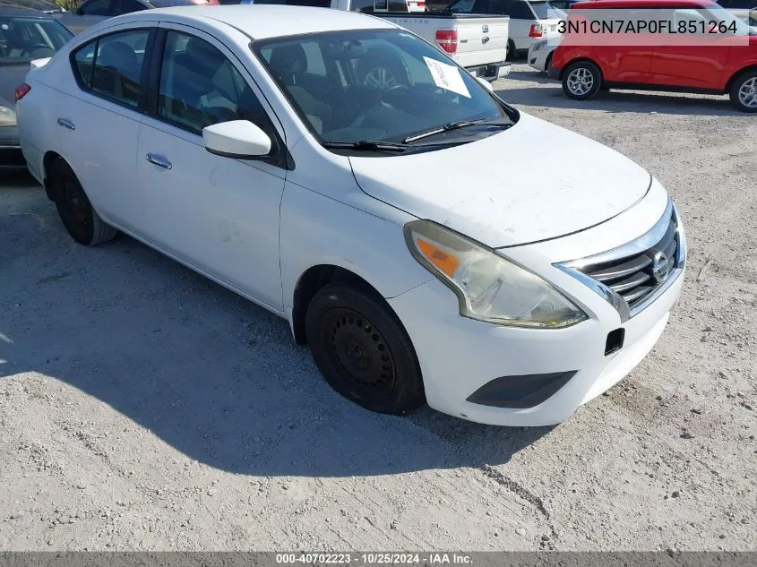 3N1CN7AP0FL851264 2015 Nissan Versa 1.6 S/1.6 S+/1.6 Sl/1.6 Sv