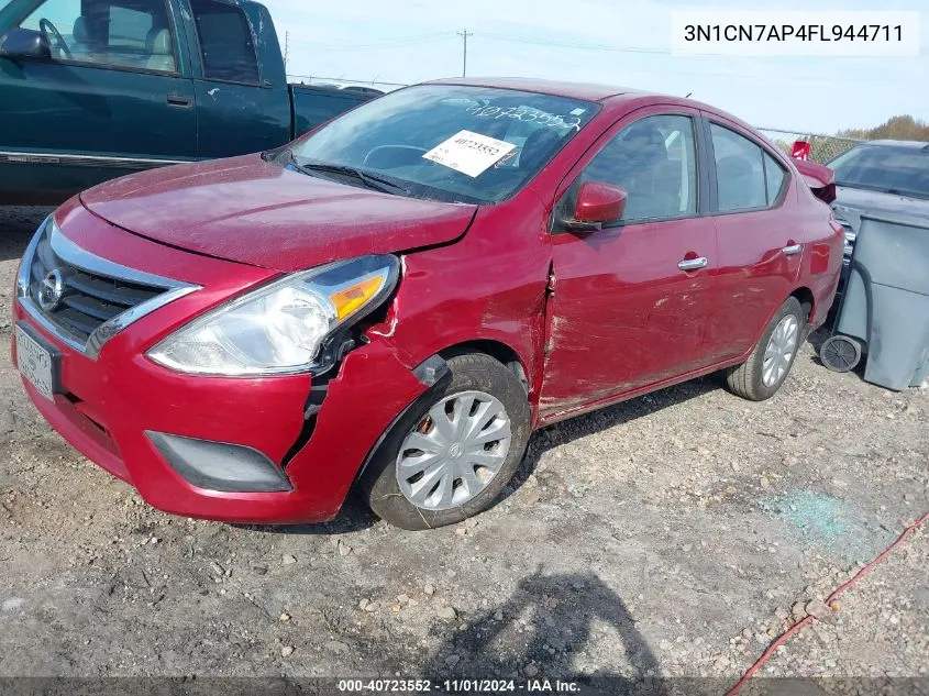 2015 Nissan Versa 1.6 Sv VIN: 3N1CN7AP4FL944711 Lot: 40723552