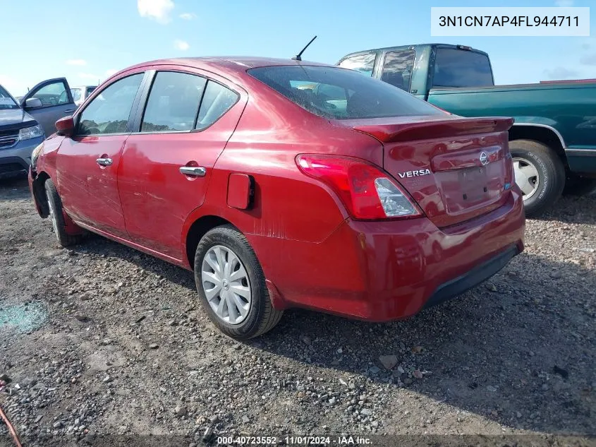 2015 Nissan Versa 1.6 Sv VIN: 3N1CN7AP4FL944711 Lot: 40723552