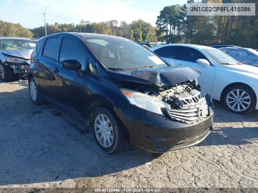 2015 Nissan Versa Note S (Sr)/S Plus/Sl/Sr/Sv VIN: 3N1CE2CP8FL418386 Lot: 40728946