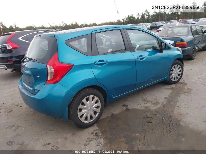 2015 Nissan Versa Note Sv VIN: 3N1CE2CPXFL389666 Lot: 40731552