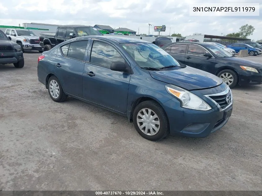 2015 Nissan Versa 1.6 S VIN: 3N1CN7AP2FL911979 Lot: 40737670