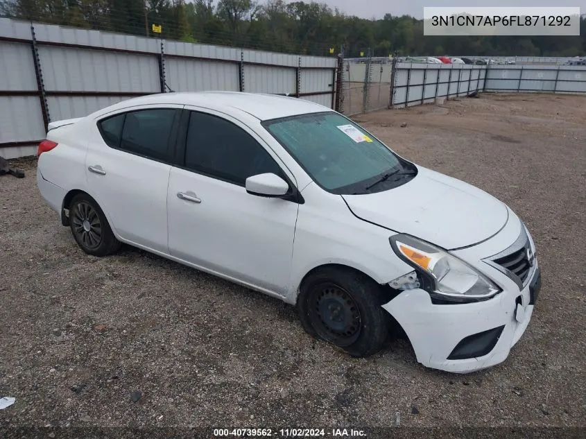 2015 Nissan Versa 1.6 Sv VIN: 3N1CN7AP6FL871292 Lot: 40739562