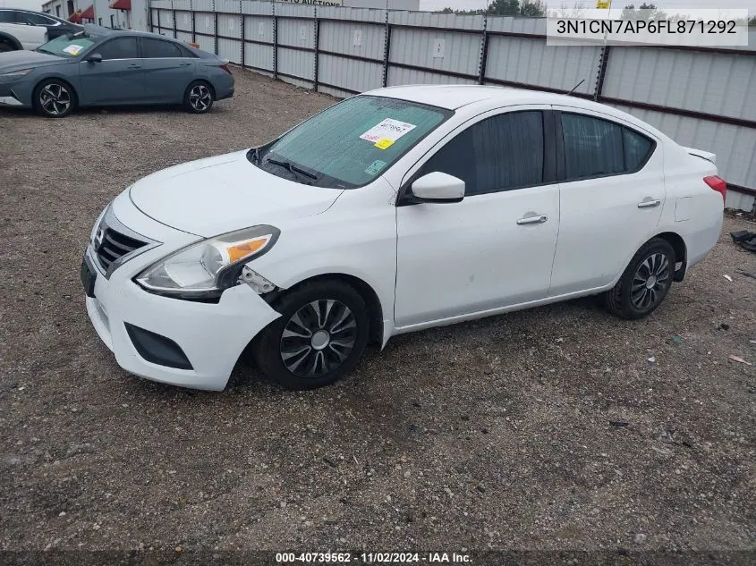 2015 Nissan Versa 1.6 Sv VIN: 3N1CN7AP6FL871292 Lot: 40739562