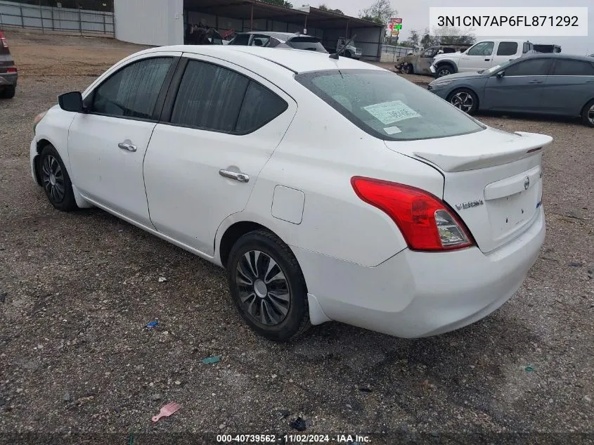 2015 Nissan Versa 1.6 Sv VIN: 3N1CN7AP6FL871292 Lot: 40739562