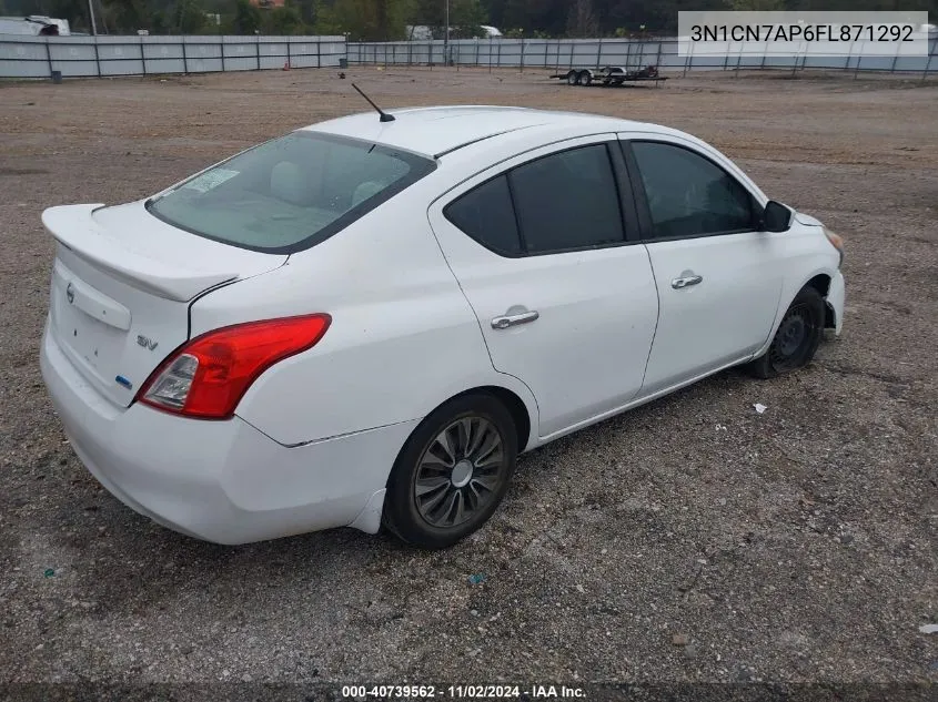 2015 Nissan Versa 1.6 Sv VIN: 3N1CN7AP6FL871292 Lot: 40739562