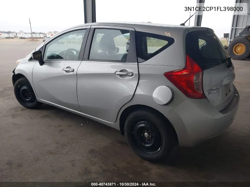 3N1CE2CP1FL398000 2015 Nissan Versa Note Sv