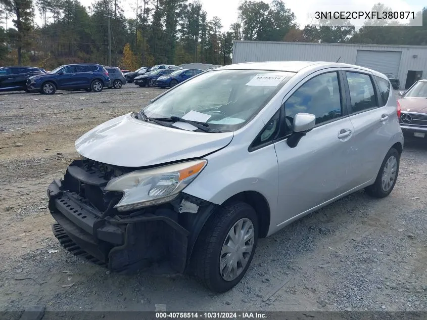 2015 Nissan Versa Note S (Sr)/S Plus/Sl/Sr/Sv VIN: 3N1CE2CPXFL380871 Lot: 40758514