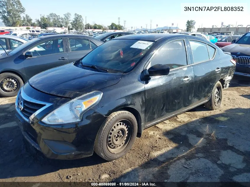 2015 Nissan Versa 1.6 Sv VIN: 3N1CN7AP2FL808352 Lot: 40769097