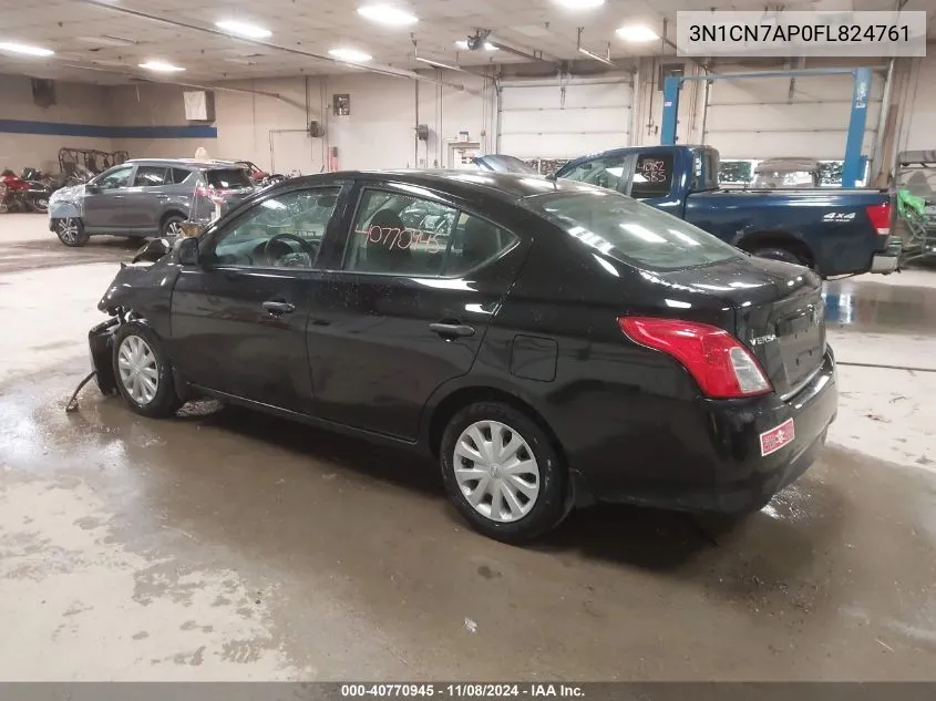 2015 Nissan Versa 1.6 S VIN: 3N1CN7AP0FL824761 Lot: 40770945