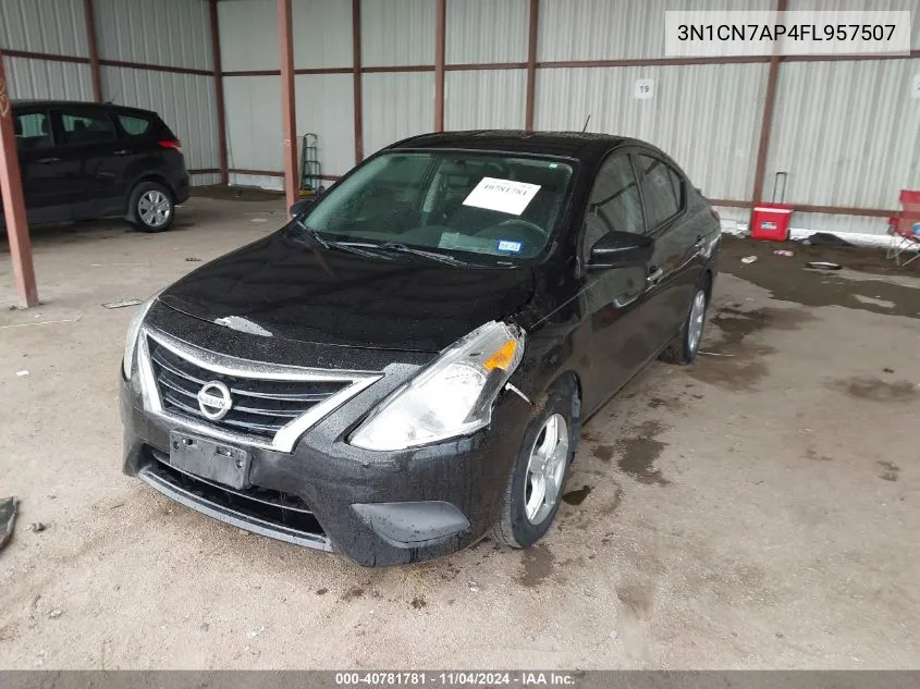 2015 Nissan Versa 1.6 Sv VIN: 3N1CN7AP4FL957507 Lot: 40781781