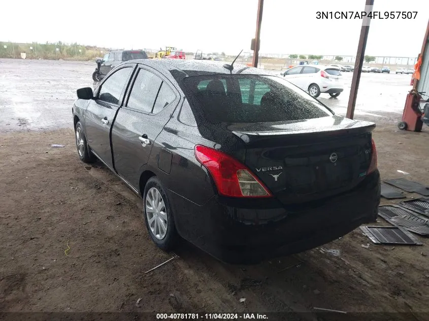 2015 Nissan Versa 1.6 Sv VIN: 3N1CN7AP4FL957507 Lot: 40781781