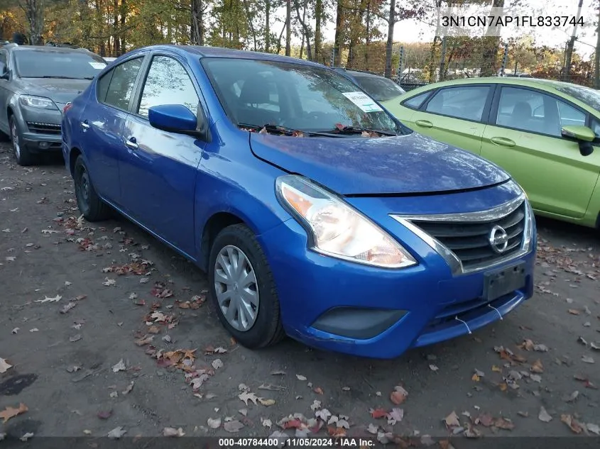 3N1CN7AP1FL833744 2015 Nissan Versa 1.6 Sv