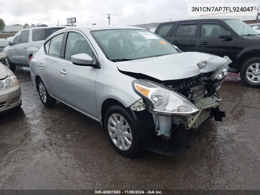 2015 Nissan Versa 1.6 Sv VIN: 3N1CN7AP7FL924047 Lot: 40807663