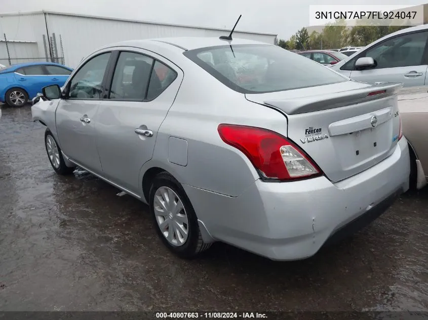 2015 Nissan Versa 1.6 Sv VIN: 3N1CN7AP7FL924047 Lot: 40807663