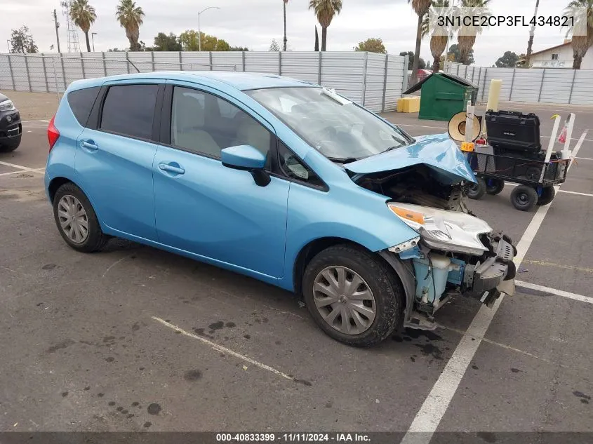 2015 Nissan Versa Note S/S Plus/Sv/Sl/Sr VIN: 3N1CE2CP3FL434821 Lot: 40833399