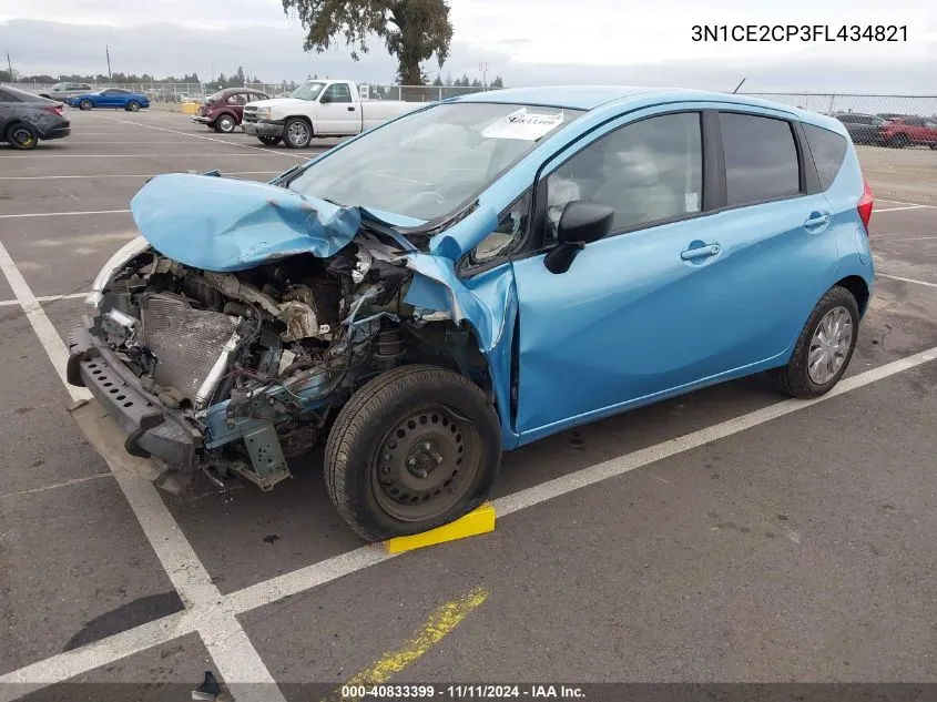 2015 Nissan Versa Note S/S Plus/Sv/Sl/Sr VIN: 3N1CE2CP3FL434821 Lot: 40833399