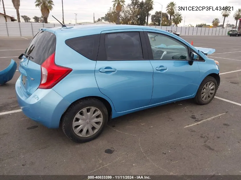 2015 Nissan Versa Note S/S Plus/Sv/Sl/Sr VIN: 3N1CE2CP3FL434821 Lot: 40833399