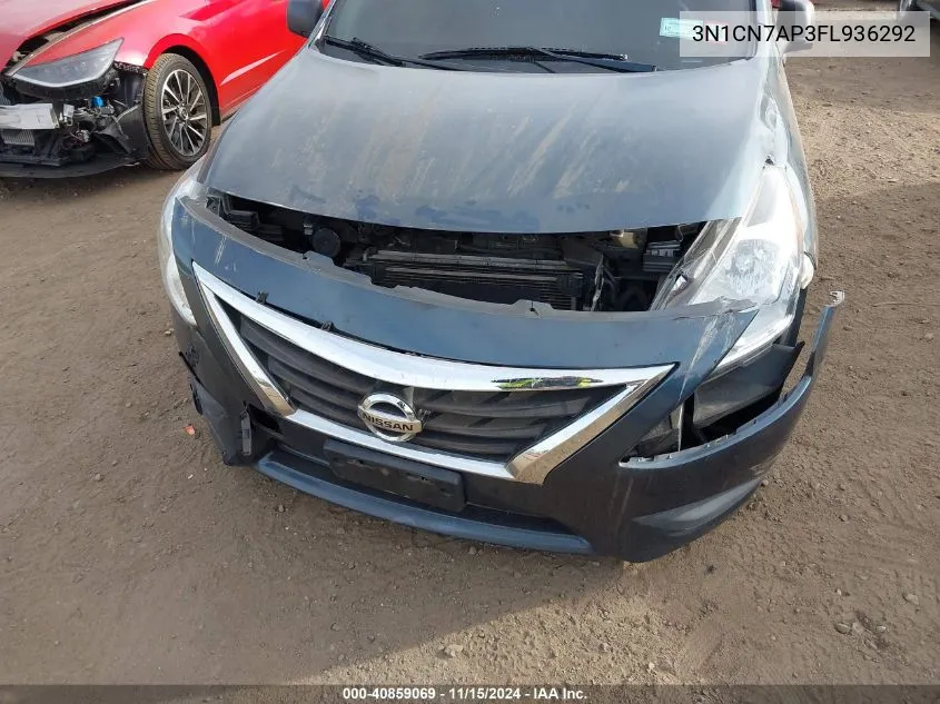 3N1CN7AP3FL936292 2015 Nissan Versa 1.6 S+