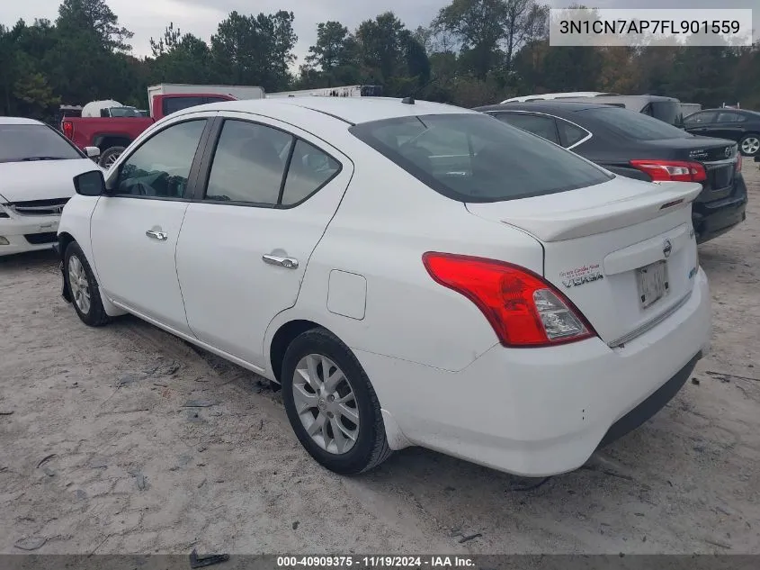 2015 Nissan Versa 1.6 Sv VIN: 3N1CN7AP7FL901559 Lot: 40909375