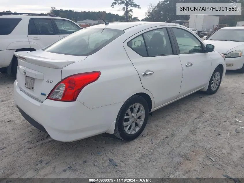 2015 Nissan Versa 1.6 Sv VIN: 3N1CN7AP7FL901559 Lot: 40909375