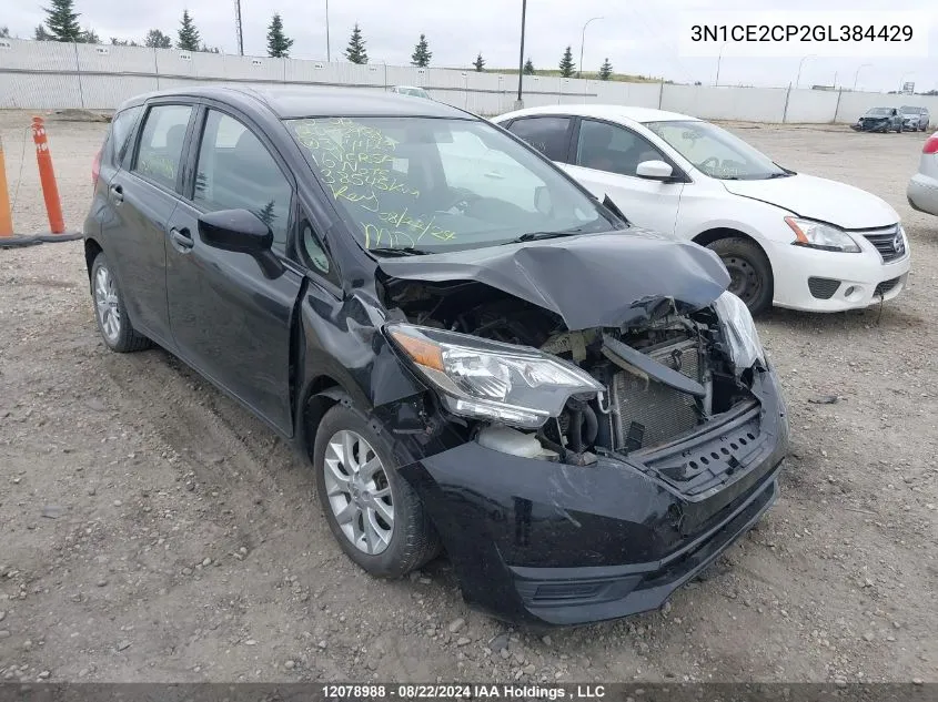 2016 Nissan Versa Note VIN: 3N1CE2CP2GL384429 Lot: 12078988