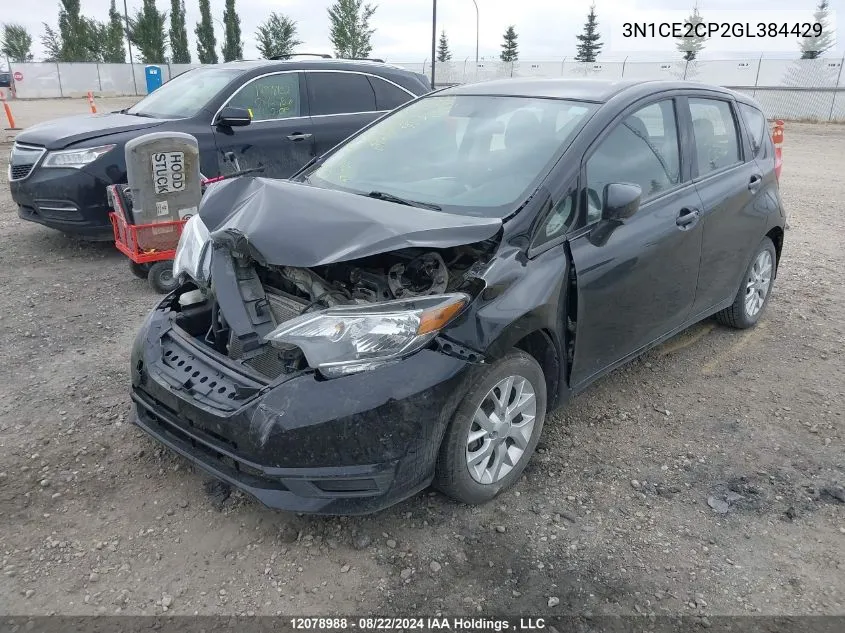 2016 Nissan Versa Note VIN: 3N1CE2CP2GL384429 Lot: 12078988