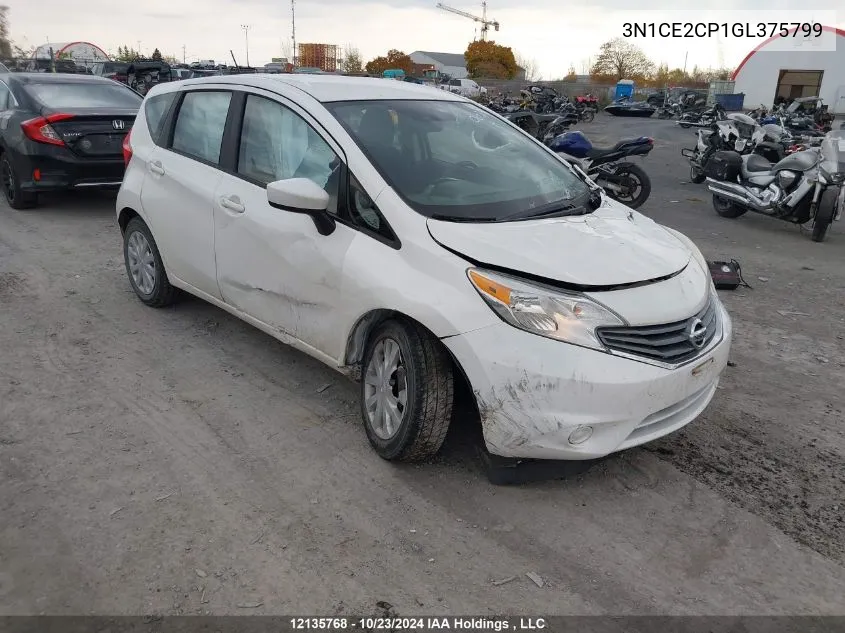 2016 Nissan Versa Note VIN: 3N1CE2CP1GL375799 Lot: 12135768