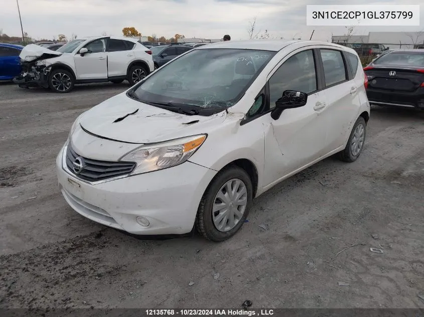 2016 Nissan Versa Note VIN: 3N1CE2CP1GL375799 Lot: 12135768