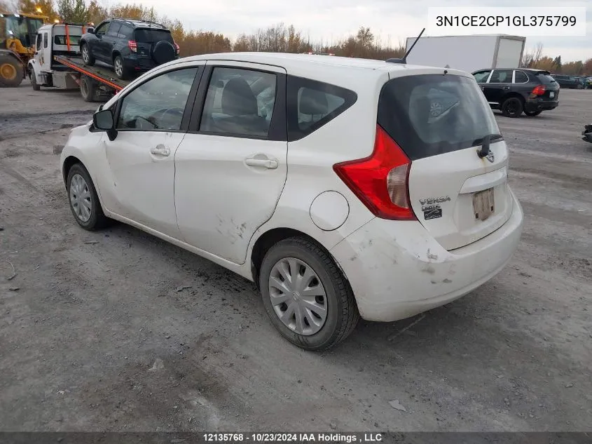 2016 Nissan Versa Note VIN: 3N1CE2CP1GL375799 Lot: 12135768