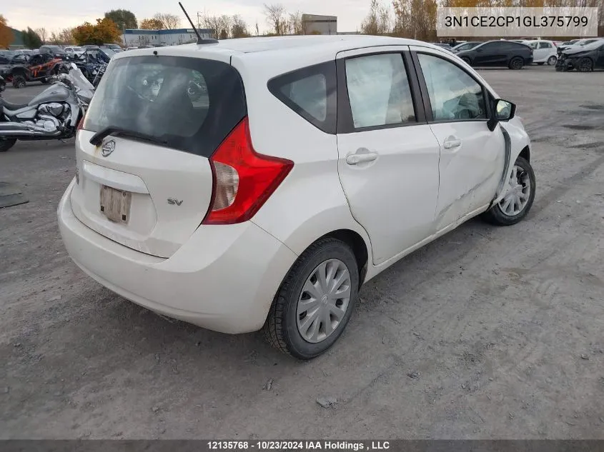 2016 Nissan Versa Note VIN: 3N1CE2CP1GL375799 Lot: 12135768