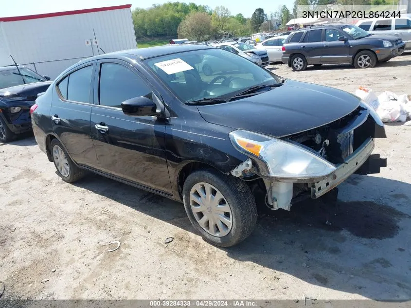 2016 Nissan Versa 1.6 Sv VIN: 3N1CN7AP2GL864244 Lot: 39284338