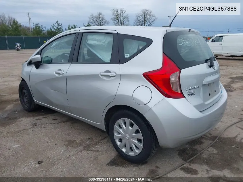 3N1CE2CP4GL367888 2016 Nissan Versa Note S (Sr)/S Plus/Sl/Sr/Sv