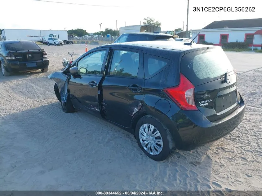 2016 Nissan Versa Note S (Sr)/S Plus/Sl/Sr/Sv VIN: 3N1CE2CP6GL356262 Lot: 39344652