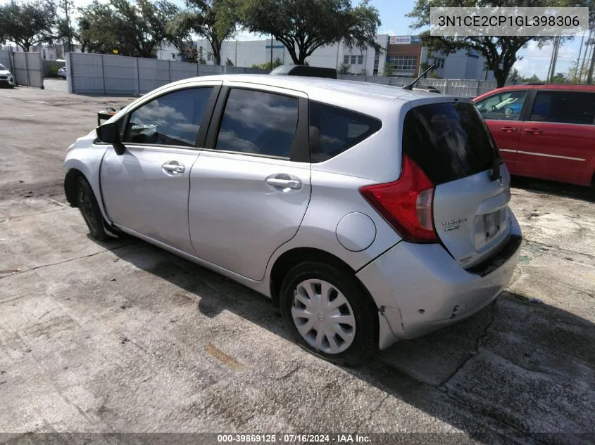 2016 Nissan Versa Note S Plus VIN: 3N1CE2CP1GL398306 Lot: 39869125