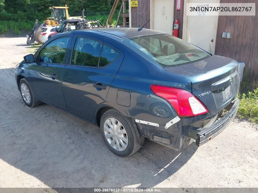 3N1CN7AP2GL862767 2016 Nissan Versa 1.6 S