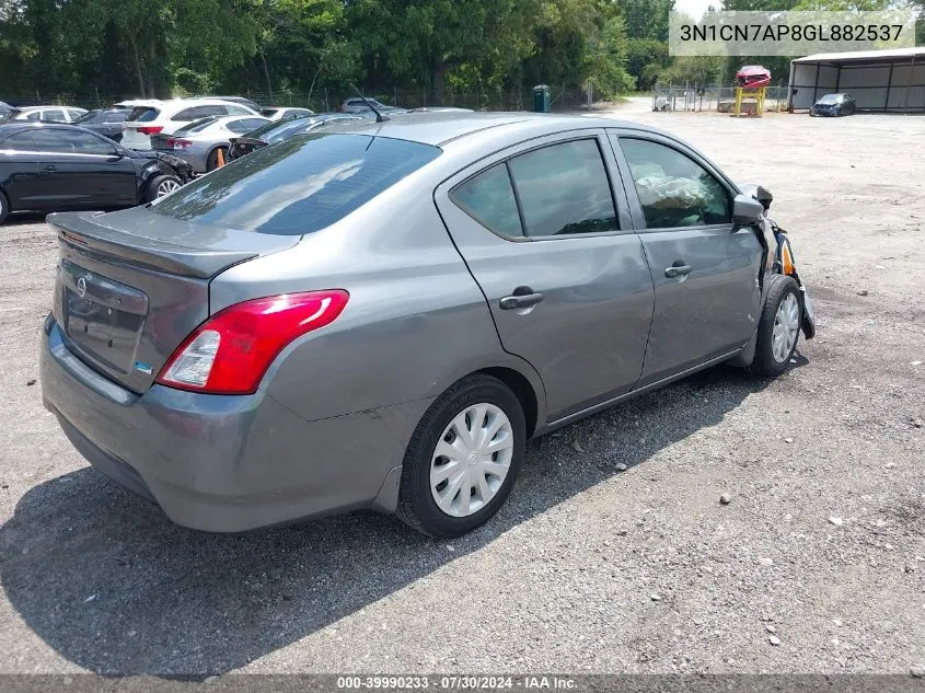 2016 Nissan Versa 1.6 S+ VIN: 3N1CN7AP8GL882537 Lot: 39990233