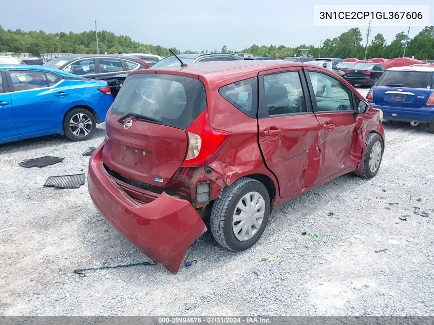 2016 Nissan Versa Note S Plus VIN: 3N1CE2CP1GL367606 Lot: 39994678