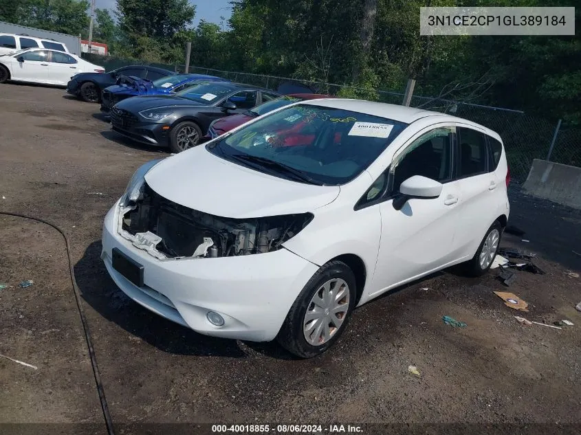 3N1CE2CP1GL389184 2016 Nissan Versa Note S (Sr)/S Plus/Sl/Sr/Sv