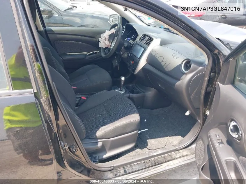 3N1CN7AP3GL847016 2016 Nissan Versa 1.6 Sv